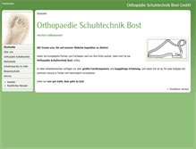 Tablet Screenshot of orthopaedie-bost.de